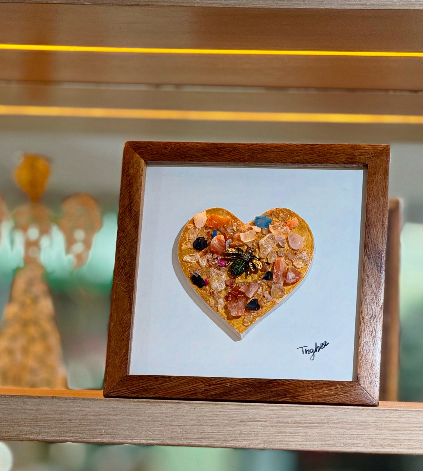 CORAZÓN ABEJA REINA DE VIDA 🩷